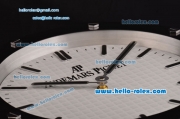 Audemars Piguet Swiss Quartz PVD Case with White Dial Stick Markers Wall Clock