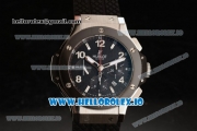 Hublot Big Bang Chrono Swiss Valjoux 7750 Automatic Steel/PVD Case Black Dial With Stick/Arabic Numeral Markers Black Rubber Strap