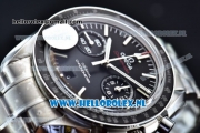 Omega Speedmaster Moonwatch Professional Chronograph Clone Omega 9300 Automatic Steel Case with Black Dial Stick Markers and Steel Bracelet