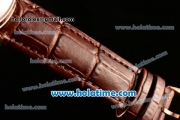 Patek Philippe Calatrava Swiss ETA 2824 Automatic Rose Gold Case with Champagne Dial and Stick Markers