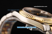 Rolex Datejust II Rolex 3135 Automatic Movement Steel Case with Gold Bezel and Two Tone Strap