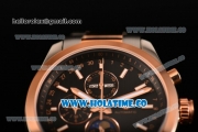 Longines Master Moonphase Miyota OS10 Quartz with Date Tone Tone Case/Bracelet with Black Dial and Stick Markers