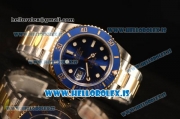 Rolex Submariner Two Tone Blue Model ETA2836 Auto 1:1 Clone With Ceramic Bezel 116613LB