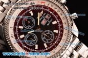 Breitling Bentley GT II Chrono Swiss Valjoux 7750-SHG Automatic Steel Case with Stick Markers and Brown/Black Dial