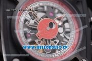 Hublot Masterpiece MP 08 Antikythera Sunmoon Asia 2813 Automatic PVD Case Skeleton Dial Red Leather Strap and White Markers