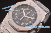 Audemars Piguet Royal Oak Offshore Chronograph Miyota Quartz Steel Case and Bracelet with Grey Dial