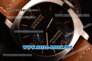 Panerai Luminor Marina 1950 3 Days Automatic Asia Automatic Steel Case with Black Dial and Brown Leather Strap PAM 312R