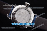 Zenith Pilot Type 20 GMT Asia ST25 Automatic Steel Case with Blue Dial Arabic Numeral Markers and Blue Leather Strap