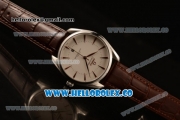 Omega De Ville Tresor Master Co-Axial Clone 8800 Automatic Steel Case with White Dial and Brown Leather Strap - (YF)