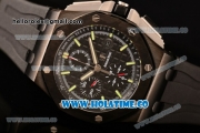 Audemars Piguet Royal Oak Offshore Chrono Clone AP Calibre 3126 Automatic PVD Case with Black Dial and Green Stick Markers (EF)