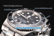 Rolex Sea-Dweller Asia 2813 Automatic Steel Case/Bracelet with Black Bezel and White Markers