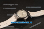 Hublot Classic Fusion 9015 Auto PVD Case with White Dial and White Leather Strap