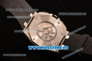 Audemars Piguet Royal Oak Offshore Chrono Clone AP Calibre 3126 Automatic Steel Case with Black Dial and White Stick Markers (EF)