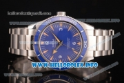 Omega Seamaster 300 Master Co-Axial Clone Omega 8500 Automatic Full Steel with Blue Dial and Stick Markers