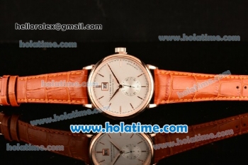 A.Lange&Sohne Saxonia Miyota Quartz Rose Gold Case with Stick Markers and White Dial