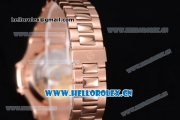 Patek Philippe Nautilus Clone PP 315 Automatic Rose Gold Case/Bracelet with Black Dial (BP)