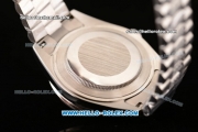 Rolex Day-Date II Swiss ETA 2836 Automatic Steel/Diamond Case with White Dial Diamond Bezel and Stick Markers
