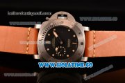 Panerai PAM 305 Luminor Submersible 1950 3 Days Automatic Ceramica Asai ST Automatic Steel Case with Black Dial and Orange Leather Strap