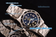 Breitling Superocean 44 Swiss ETA 2836 Automatic Steel Case with Yellow Markers Stainless Steel Strap and Black Dial