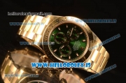 Rolex Daytona Yellow Gold Rolex 4130 Auto Best Edition 1:1 Clone Green Dial 116508