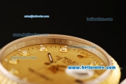 Rolex Datejust Automatic Movement ETA Coating Case with Gold Bezel and Diamond Markers-Two Tone Strap