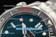 Omega Seamaster Diver 300 M Co-Axial Swiss ETA 2824 Automatic Steel Case/Bracelet with Black Dial and White Markers (BP)