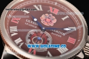 Ulysse Nardin Imperial St. Petersburg Maxi Marine Chronometer Enamel Limited Edition Auotmatic Steel Case with Brown Dial and Roman Numeral Markers