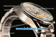 Tag Heuer Carrera Ferrari Chrono Miyota OS20 Quartz Full Steel with White Dial and Stick Markers