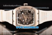 Richard Mille RM 038 Asia Automatic Steel Case with Skeleton Dial and White Inner Bezel