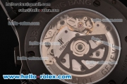 Hublot Big Bang Chrono Clone HUB4100 Automatic Ceramic Case with Black Leather Strap Black Dial