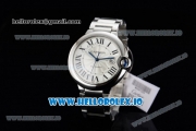 Cartier Ballon Bleu De Large Miyota 9015 Automatic Steel Case/Bracelet White Dial With Roman Numeral Markers(JF)