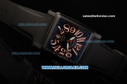 Franck Muller Black Cortez Swiss ETA 2892 Automatic Movement PVD Case with Black Dial and Arabic Numeral Markers