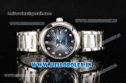 Omega De Ville Ladymatic Swiss ETA 2671 Automatic Full Steel with Blue Stripy Dial and Diamonds Markers Omega De Ville Ladymatic Swiss ETA 2671 Automatic Full Steel with Blue Stripy Dial and Diamonds Markers