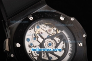Hublot Big Bang Aero Bang Swiss Valjoux 7750 Automatic Movement PVD Case with Titanium Bezel and Black Dial