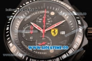 Ferrari Race Day Watch Chrono Miyota OS10 Quartz PVD Case with Black Dial and Arabic Numeral Markers