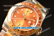 Rolex GMT-Master Vintage Brown Dial With Brown Bezel 2813 Auto Two Tone Jubilee Strap