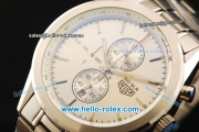 Tag Heuer SLR Chronograph Quartz Movement Full Steel with Silver Dial and Stick Markers