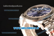 Rolex Datejust Steel Rolex 3235 Auto With Steel Bracelet Blue Dial Stick