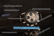 Rolex Daytona Vintage Chronograph OS20 Quartz Steel Case with White Dial and Black Nylon Strap