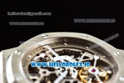 Audemars Piguet Royal Oak Skeleton Tourbillon Swiss Tourbillon Manual Winding Steel Case Skeleton Dial With Dots Markers Steel Bracelet