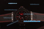 Hublot Limited Edition Quartz PVD Case with Black Dial and Black Rubber Strap