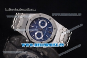 Audemars Piguet Royal Oak 41MM Seiko VK64 Quartz Stainless Steel Case/Bracelet with Blue Dial and Stick Markers