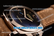 Panerai Luminor Marina 1950 3 Days Automatic Asia Automatic Steel Case with Black Dial and Brown Leather Strap PAM00359