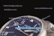 IWC Pilots Mark XVII Asia 2813 Automatic Full Steel with Grey Dial and White Arabic Numeral Markers