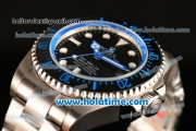 Rolex Sea-Dweller Deepsea Asia 2813 Automatic Steel Case/Strap with Black Dial and Blue Diver Index