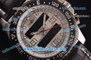Breitling Airwolf Quartz Movement White Dial with Black Digital Display and PVD Bezel