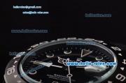 Rolex Explorer II Bamfor Asia 2813 Automatic PVD Case with Black Nylon Strap Black Dial White Markers