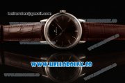 Zenith Vintage Miyota 9015 Automatic Steel Case with Brown Dial and Brown Leather Strap - (AAAF)