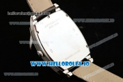 Breguet Heritage Asia Automatic Steel Case White Dial With Roman Numeral Markers Black Leather Strap