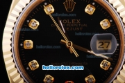 Rolex Datejust Automatic Black Dial with Diamond Marking
